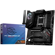 MSI MPG B650 CARBON WIFI, ATX, Socket AM5, 4x DDR5, 3x PCI-E x16 slots, 4x M.2 slots, 1x HDMI, 1x DP, 7x USB 3.2 Gen2, 1x USB 3.2 Gen2, 1x USB 3.2 Gen2x2, 2x USB 2.0, Type-C, 7.1 HD Audio, 2.5Gbps LAN, Wi-Fi 6E, BT, 3Y MSI MPG B650 CARBON WIFI, ATX, Socket AM5, 4x DDR5, 3x PCI-E x16 slots, 4x M.2 slots, 1x HDMI, 1x DP, 7x USB 3.2 Gen2, 1x USB 3.2 Gen2, 1x USB 3.2 Gen2x2, 2x USB 2.0, Type-C, 7.1 HD Audio, 2.5Gbps LAN, Wi-Fi 6E, BT, 3Y