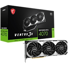 MSI Video Card Nvidia GeForce RTX 4070 VENTUS 3X E 12G OC, 12GB GDDR6X, 192bit, Effective Memory Clock: 21000MHz, Boost: 2505 MHz, 5888 CUDA Cores, PCIe 4.0, 3x DP 1.4a, HDMI 2.1a, RAY TRACING, Triple Fan, 1x8pin, 650W Recommended PSU, 3Y MSI Video Card Nvidia GeForce RTX 4070 VENTUS 3X E 12G OC, 12GB GDDR6X, 192bit, Effective Memory Clock: 21000MHz, Boost: 2505 MHz, 5888 CUDA Cores, PCIe 4.0, 3x DP 1.4a, HDMI 2.1a, RAY TRACING, Triple Fan, 1x8pin, 650W Recommended PSU, 3Y