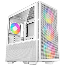 DeepCool CH560 WH, Mid Tower, Mini-ITX/Micro-ATX/ATX/E-ATX, 1xUSB3.0, 1xType-C, 1xAudio, 3x140mm + 1x120mm Pre-Installed ARGB Fans, Hybrid Tempered Glass And Mesh Side Panel, GPU Support Arm, Mesh Front Panel, White DeepCool CH560 WH, Mid Tower, Mini-ITX/Micro-ATX/ATX/E-ATX, 1xUSB3.0, 1xType-C, 1xAudio, 3x140mm + 1x120mm Pre-Installed ARGB Fans, Hybrid Tempered Glass And Mesh Side Panel, GPU Support Arm, Mesh Front Panel, White
