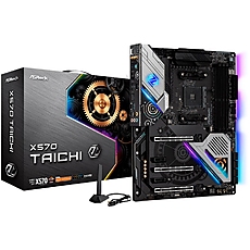 ASROCK Main Board Desktop X570 TAICHI (AM4, X570, 4xDDR4, 3xPCIe4.0 x16, 2xPCIe4.0 x1, 8xSATA, 2xGen4 x4 M.2, 1xM.2, .xUSB3.2 Gen2, 8xUSB3.2 Gen1, 8xUSB3.2 Gen1, WiFi-802.11ax, Bluetooth 5.0, GLAN, ATX, Retail) ASROCK Main Board Desktop X570 TAICHI (AM4, X570, 4xDDR4, 3xPCIe4.0 x16, 2xPCIe4.0 x1, 8xSATA, 2xGen4 x4 M.2, 1xM.2, .xUSB3.2 Gen2, 8xUSB3.2 Gen1, 8xUSB3.2 Gen1, WiFi-802.11ax, Bluetooth 5.0, GLAN, ATX, Retail)