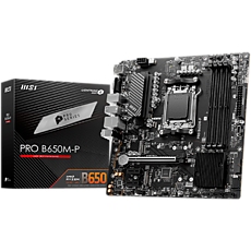 MSI PRO B650M-P,ATX, Socket AM5,AMD B650, 4xDDR5, Dual Channel DDR5 up to 7200+(OC)MHz,1x PCIe 4.0/3.0 x16 slot,2x M.2 slots,2x USB 3.2 Gen 2 (1x Type-C),2x USB 3.2 Gen 1,4x USB 2.0,1x HDMI,1x DP,2.5G LAN,7.1 Audio,3y warranty MSI PRO B650M-P,ATX, Socket AM5,AMD B650, 4xDDR5, Dual Channel DDR5 up to 7200+(OC)MHz,1x PCIe 4.0/3.0 x16 slot,2x M.2 slots,2x USB 3.2 Gen 2 (1x Type-C),2x USB 3.2 Gen 1,4x USB 2.0,1x HDMI,1x DP,2.5G LAN,7.1 Audio,3y warranty
