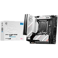 MSI MPG B760I EDGE WIFI , Mini-ITX, LGA 1700, Dual Channel 2xDDR5 7200+(OC)MHz, 1x PCIe x16 slots, 2x M.2 slots, 1x HDMI, 1x DP, 2x USB 3.2 Gen 1, 1x USB 3.2 Gen 2, 2x USB 2.0, Type-C, 7.1 HD Audio, 2.5Gbps LAN, WI-FI 6E, BT, 3Y MSI MPG B760I EDGE WIFI , Mini-ITX, LGA 1700, Dual Channel 2xDDR5 7200+(OC)MHz, 1x PCIe x16 slots, 2x M.2 slots, 1x HDMI, 1x DP, 2x USB 3.2 Gen 1, 1x USB 3.2 Gen 2, 2x USB 2.0, Type-C, 7.1 HD Audio, 2.5Gbps LAN, WI-FI 6E, BT, 3Y