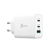 Мрежово зарядно j5create JUP3365E 65W, 3 порта, USB-C, USB-A