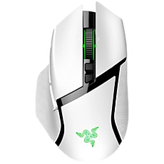 Razer Basilisk V3 Pro White, Wireless Gaming Mouse, True 30000 dpi, Focus Pro 30K Optical Sensor, Gen-3 Optical Mouse Switches, 11 programmable buttons, Razer Speedflex Cable USB Type C, 90-million Clicks