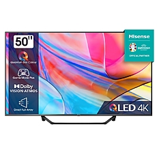 Hisense 50" A7KQ, 4K Ultra HD 3840x2160, QLED, FALD, Quantum Dot, HDR 10+, HLG, Dolby Vision, Dolby Atmos, Smart TV, WiFi 5GHz, WiFi Direct, BT, Anyview Cast, 3xHDMI, 2xUSB, LAN, CI+, DVB-T2/C/S2, Dark Grey Hisense 50" A7KQ, 4K Ultra HD 3840x2160, QLED, FALD, Quantum Dot, HDR 10+, HLG, Dolby Vision, Dolby Atmos, Smart TV, WiFi 5GHz, WiFi Direct, BT, Anyview Cast, 3xHDMI, 2xUSB, LAN, CI+, DVB-T2/C/S2, Dark Grey