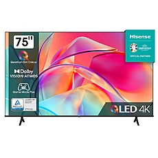 Hisense 75" E7KQ, 4K Ultra HD 3840x2160, QLED, Quantum Dot, HDR 10+, HLG, Dolby Vision, DTS Virtual X, Smart TV, WiFi 5GHz, WiFi Direct, BT, Anyview Cast, 3xHDMI, 2xUSB, LAN, CI+, DVB-T2/C/S2, Black Hisense 75" E7KQ, 4K Ultra HD 3840x2160, QLED, Quantum Dot, HDR 10+, HLG, Dolby Vision, DTS Virtual X, Smart TV, WiFi 5GHz, WiFi Direct, BT, Anyview Cast, 3xHDMI, 2xUSB, LAN, CI+, DVB-T2/C/S2, Black