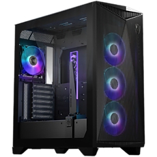 MSI MPG GUNGNIR 300R AIRFLOW, Mid-Tower, E-ATX/ATX/M-ATX/ITX, 2x USB 3.2 Gen 1 Type-A, 1x USB 3.2 Gen 2x2 Type-C, 1x Audio/1x Mic, LED Switch Button, ARGB Hub, 4x 120mm ARGB Fans, 1mm Perforated Front Panel, 3mm Tempered Glass MSI MPG GUNGNIR 300R AIRFLOW, Mid-Tower, E-ATX/ATX/M-ATX/ITX, 2x USB 3.2 Gen 1 Type-A, 1x USB 3.2 Gen 2x2 Type-C, 1x Audio/1x Mic, LED Switch Button, ARGB Hub, 4x 120mm ARGB Fans, 1mm Perforated Front Panel, 3mm Tempered Glass