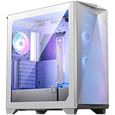 MSI MPG GUNGNIR 300R AIRFLOW WHITE, Mid-Tower, E-ATX/ATX/M-ATX/ITX, 2x USB 3.2 Gen 1 Type-A, 1x USB 3.2 Gen 2x2 Type-C, 1x Audio/1x Mic, LED Switch Button, ARGB Hub, 4x 120mm ARGB Fans, 1mm Perforated Front Panel, 3mm Tempered Glass MSI MPG GUNGNIR 300R AIRFLOW WHITE, Mid-Tower, E-ATX/ATX/M-ATX/ITX, 2x USB 3.2 Gen 1 Type-A, 1x USB 3.2 Gen 2x2 Type-C, 1x Audio/1x Mic, LED Switch Button, ARGB Hub, 4x 120mm ARGB Fans, 1mm Perforated Front Panel, 3mm Tempered Glass