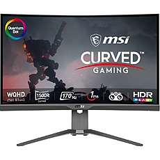 MSI MAG 275CQRF-QD, 170Hz, 27", 1ms, 2560x1440 WQHD, QUANTUM DOT, 1000R Curve, Rapid VA, 300 nits, 4000 : 1, Adaptive sync, 2x HDMI, 1x DisplayPort, 1x USB Type-C (DP alt. w/ PD Charging 15W), HEIGHT ADJUSTMENT 130mm, Vesa, 9S6-3CD24T-001 MSI MAG 275CQRF-QD, 170Hz, 27", 1ms, 2560x1440 WQHD, QUANTUM DOT, 1000R Curve, Rapid VA, 300 nits, 4000 : 1, Adaptive sync, 2x HDMI, 1x DisplayPort, 1x USB Type-C (DP alt. w/ PD Charging 15W), HEIGHT ADJUSTMENT 130mm, Vesa, 9S6-3CD24T-001