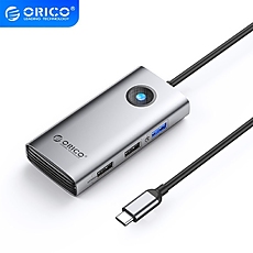 Orico докинг станция Docking Station Type-C Power Distribution 60w - PW11-5P-GY-EP - HDMI, USB3.0 x1, USB2.0 x1