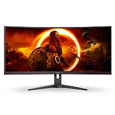 AOC CU34G2XE/BK, 34" Curved 1500R VA WLED, 3440x1440@144Hz, 4ms GtG, 1ms MPRT, 300 cd/m2, 3000:1, DCR 80M:1, Adaptive Sync, FlickerFree, Low Blue Light, Tilt, HDMI, 2xDP AOC CU34G2XE/BK, 34" Curved 1500R VA WLED, 3440x1440@144Hz, 4ms GtG, 1ms MPRT, 300 cd/m2, 3000:1, DCR 80M:1, Adaptive Sync, FlickerFree, Low Blue Light, Tilt, HDMI, 2xDP