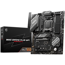 MSI Main Board Desktop B650 Gaming Plus WIFI, AM5, 4x DDR5, HDMI, DP, 2x PCI-E x16, 1x PCI-E x1,3xM.2, 4xSATA 6G, 4x USB 2.0, 4x USB 3.2 Gen1 Type A, 3x USB 3.2 Gen2 Type A,1x USB 3.2 Gen2 Type C,1x USB 3.2 Gen2x2 Type C, 2.5GLAN,Wi-Fi 6E, BT5.3 ATX MSI Main Board Desktop B650 Gaming Plus WIFI, AM5, 4x DDR5, HDMI, DP, 2x PCI-E x16, 1x PCI-E x1,3xM.2, 4xSATA 6G, 4x USB 2.0, 4x USB 3.2 Gen1 Type A, 3x USB 3.2 Gen2 Type A,1x USB 3.2 Gen2 Type C,1x USB 3.2 Gen2x2 Type C, 2.5GLAN,Wi-Fi 6E, BT5.3 ATX