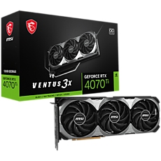 MSI Video Card Nvidia GeForce RTX 4070 Ti VENTUS 3X E1 12G OC, 12GB GDDR6X, 192-bit, 2640 MHz Boost, 7680 CUDA Cores, 21 Gbps, PCIe 4.0, 3x DP 1.4a, HDMI 2.1a, RAY TRACING, Triple Fan, 700W Recommended PSU, 3Y MSI Video Card Nvidia GeForce RTX 4070 Ti VENTUS 3X E1 12G OC, 12GB GDDR6X, 192-bit, 2640 MHz Boost, 7680 CUDA Cores, 21 Gbps, PCIe 4.0, 3x DP 1.4a, HDMI 2.1a, RAY TRACING, Triple Fan, 700W Recommended PSU, 3Y