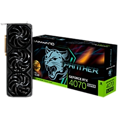 Gainward GeForce RTX 4070 Super Panther OC 12GB GDDR6X, 192 bit, 1x HDMI 2.1, 3x DP 1.4a, 3 Fan, 1x 16-pin power connector, recommended PSU 750W, NED407ST19K9-1043Z