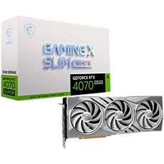 MSI Video Card Nvidia RTX 4070 SUPER 12G GAMING X SLIM WHITE, 12GB GDDR6X, 192bit, 21Gbps Memory speed, Boost: 2640 MHz, 7168 CUDA Cores, 3x DP 1.4a, HDMI 2.1a, RAY TRACING, Triple Fan, 1x 16pin, 650W Recommended PSU, 3Y MSI Video Card Nvidia RTX 4070 SUPER 12G GAMING X SLIM WHITE, 12GB GDDR6X, 192bit, 21Gbps Memory speed, Boost: 2640 MHz, 7168 CUDA Cores, 3x DP 1.4a, HDMI 2.1a, RAY TRACING, Triple Fan, 1x 16pin, 650W Recommended PSU, 3Y