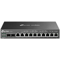 TP-Link ER7212PC Omada Gigabit VPN Router with PoE+ Ports and Controller Ability, 2Г— G SFP WAN/LAN Port, 1Г— G RJ45 WAN Port, 1Г— G RJ45 WAN/LAN Ports, 8Г— G PoE+ RJ45 LAN ports, 802.3at/af, 110 W PoE Power, 3-in-1 (Router, PoE+ Switch, Controller)