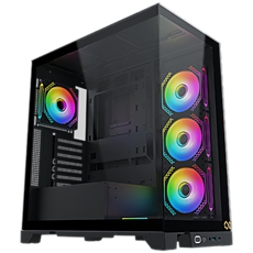 Xigmatek Endorphin Ultra EN41327 Black, E-ATX/ATX/M-ATX/MINI ITX, USB 3.0 X 1, USB-C X 1, HD AUDIO, Front & Left Seamless TG, 5PCS M20A & Galaxy II Fan Control Kit