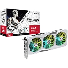 ASROCK Video Card AMD Radeon RX 7600 XT Steel Legend 16G OC