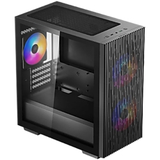 DeepCool MATREXX 40 3FS MATX Case, Mini-ITX / Micro-ATX , 1xUSB2.0, 1xUSB3.0, 1xAudio, 120mm pre-installed fan,ABS+SPCC+Tempered Glass, Mesh Panel DP-MATX-MATREXX40-3FS