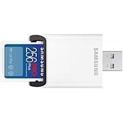 Карта памет Samsung PRO Plus, SD Card, 256GB, USB Четец, Бяла