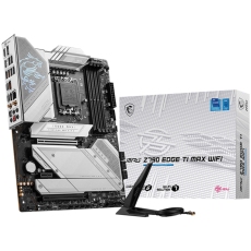 MSI MPG Z790 EDGE TI MAX WIFI, ATX, LGA 1700, Dual Channel 4xDDR5 7800+(OC)MHz, 2x PCIe x16 slots, 5x M.2 slots, 1x HDMI, 1x DP, 1x USB 3.2 Gen 2x2, 4x USB 3.2 Gen 2, 4x USB 2.0, Type-C, 7.1 HD Audio, 2.5Gbps LAN, WI-FI 6E, BT, 3Y MSI MPG Z790 EDGE TI MAX WIFI, ATX, LGA 1700, Dual Channel 4xDDR5 7800+(OC)MHz, 2x PCIe x16 slots, 5x M.2 slots, 1x HDMI, 1x DP, 1x USB 3.2 Gen 2x2, 4x USB 3.2 Gen 2, 4x USB 2.0, Type-C, 7.1 HD Audio, 2.5Gbps LAN, WI-FI 6E, BT, 3Y