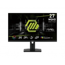MSI MAG 274QRF QD E2, 27", Rapid IPS, 1ms, 180Hz, Flat, WQHD 2560x1440, Quantum Dot technology, DisplayHDR 400, Mystic Light, Gaming Intelligence App, 1x DP(1.4a), 2x HDMI (2.0b), 1x Type-C (DP alt.) wPD 65W charging, Heigh Adj. 130mm, Tilt, Vesa 75 MSI MAG 274QRF QD E2, 27", Rapid IPS, 1ms, 180Hz, Flat, WQHD 2560x1440, Quantum Dot technology, DisplayHDR 400, Mystic Light, Gaming Intelligence App, 1x DP(1.4a), 2x HDMI (2.0b), 1x Type-C (DP alt.) wPD 65W charging, Heigh Adj. 130mm, Tilt, Vesa 75