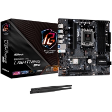 ASROCK B650M PG LIGHTNING WIFI AM5 Socket, 4x DDR5 7200+ Dual Channel RAM, PCIe 4.0 x16, 3.0 x16, 3x M.2 socket, 4x SATA 6GB, 17x USB, 7.1 Audio, Wifi 6E, 2.5GB LAN, mATX ASROCK B650M PG LIGHTNING WIFI AM5 Socket, 4x DDR5 7200+ Dual Channel RAM, PCIe 4.0 x16, 3.0 x16, 3x M.2 socket, 4x SATA 6GB, 17x USB, 7.1 Audio, Wifi 6E, 2.5GB LAN, mATX