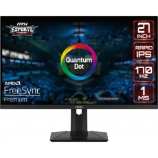 MSI G274QPF E2, 27", Rapid IPS, 1ms, 180Hz, AG, WQHD 2560x1440, Adaptive-Sync, DisplayHDR 400, NIGHT VISION, 400 nits, 1x DP(1.4a), 1x USB Type C (DP Alt, PD 15W), 2x HDMI (2.0b), Heigh Adj. 130mm, Frameless, PIP/PBP, Vesa 75, 9S6-3CC29H-210 MSI G274QPF E2, 27", Rapid IPS, 1ms, 180Hz, AG, WQHD 2560x1440, Adaptive-Sync, DisplayHDR 400, NIGHT VISION, 400 nits, 1x DP(1.4a), 1x USB Type C (DP Alt, PD 15W), 2x HDMI (2.0b), Heigh Adj. 130mm, Frameless, PIP/PBP, Vesa 75, 9S6-3CC29H-210