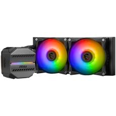 MSI MAG CORELIQUID M240 Liquid Cooler, 2x 120mm ARGB PWM Fans, ARGB Block, Intel LGA 115x/1200/1700/1366/2011/2011-3/2066, AMD AM5/AM4, 3Y Warranty