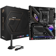 ASROCK MB Desktop Z790 Taichi, S1700, 4x DDR5, 2x PCIe 5.0 x16, 1x PCIe 4.0 x16, 4x Hyper M.2, 1x Blazing M.2, 1x Hyper M.2, 8x SATA3, 3x USB-C, 12x USB 3.2, 6x USB 2.0, 1x RJ-45 2.5GB Lan, 802.11ax Wi-Fi 6E + BT 5.3, 1x HDMI, 1x SPDIF, ATX ASROCK MB Desktop Z790 Taichi, S1700, 4x DDR5, 2x PCIe 5.0 x16, 1x PCIe 4.0 x16, 4x Hyper M.2, 1x Blazing M.2, 1x Hyper M.2, 8x SATA3, 3x USB-C, 12x USB 3.2, 6x USB 2.0, 1x RJ-45 2.5GB Lan, 802.11ax Wi-Fi 6E + BT 5.3, 1x HDMI, 1x SPDIF, ATX