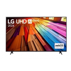 LG 55UT80003LA, 55" 4K UltraHD TV 4K (3840 x 2160), DVB-T2/C/S2, webOS 24 Smart TV, ThinQ AI, Alpha 5 AI 4K Gen7, WiFi, HDR10 pro, HLG, ALLM/HGiG, AI Upscaling, AI Sound(Virtual 9.1.2 Up-mix), AirPlay, Quick Card, HDMI eARC, CI, LAN, USB, Bluetooth, 2 Po LG 55UT80003LA, 55" 4K UltraHD TV 4K (3840 x 2160), DVB-T2/C/S2, webOS 24 Smart TV, ThinQ AI, Alpha 5 AI 4K Gen7, WiFi, HDR10 pro, HLG, ALLM/HGiG, AI Upscaling, AI Sound(Virtual 9.1.2 Up-mix), AirPlay, Quick Card, HDMI eARC, CI, LAN, USB, Bluetooth, 2 Po