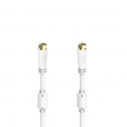HAMA Коаксиален антенен кабел SAT, F-Plug - F-Plug, позлатен, 1,5 m, 100 dB