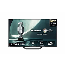 Hisense 55" U7NQ, 4K Ultra HD 3840x2160, ULED, FALD, Quantum Dot, 144Hz, IPS, HDR 10+, HLG, Dolby Vision IQ, Dolby Atmos, Smart TV, WiFi 5GHz, WiFi Direct, BT, Anyview Cast, 4xHDMI, 2xUSB, LAN, CI+, DVB-T2/C/S2, Black