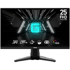 MSI G255F Gaming Monitor, 25" 180Hz, FHD (1920x1080) 16:9, Rapid IPS Anti-glare, 1ms, 300nits, 1000:1, 178°/178°, AMD FreeSync, Adjustable Stand, 1x DP, 2x HDMI, 1xHeadphone out, 3Y Warranty MSI G255F Gaming Monitor, 25" 180Hz, FHD (1920x1080) 16:9, Rapid IPS Anti-glare, 1ms, 300nits, 1000:1, 178°/178°, AMD FreeSync, Adjustable Stand, 1x DP, 2x HDMI, 1xHeadphone out, 3Y Warranty
