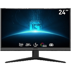 MSI G24C6 E2 Curved Gaming Monitor, 24" 180Hz, FHD (1920x1080) 16:9, VA Anti-glare, 1ms, 1500R curve, 250nits, 3000:1, 178°/178°, Adaptive-Sync, Adjustable Stand, 1x DP, 2x HDMI, 1xEarphone out, 3Y Warranty MSI G24C6 E2 Curved Gaming Monitor, 24" 180Hz, FHD (1920x1080) 16:9, VA Anti-glare, 1ms, 1500R curve, 250nits, 3000:1, 178°/178°, Adaptive-Sync, Adjustable Stand, 1x DP, 2x HDMI, 1xEarphone out, 3Y Warranty