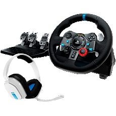 LOGITECH G29 Driving Force Racing Wheel for PlayStation5 and PlayStation4 - WHITE - USB