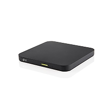 Hitachi-LG GP96YB70 Slimmest External DVD-RW, Super Multi, Lightest,  Android Connectivity, Win 10 & MAC OS Compatible, Black