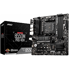 MSI B550M PRO-VDH,m-ATX,Socket AM4,AMD B550 Chipset,4 DIMMs,Dual Channel DDR4 up to 4400+(OC)MHz,1x PCIe 4.0/3.0 x16 slot,2x M.2 slots,4x USB 3.2 Gen 1,2x USB 2.0,1x HDMI,1x DP,1x VGA,1G LAN,7.1 Audio,3y warranty MSI B550M PRO-VDH,m-ATX,Socket AM4,AMD B550 Chipset,4 DIMMs,Dual Channel DDR4 up to 4400+(OC)MHz,1x PCIe 4.0/3.0 x16 slot,2x M.2 slots,4x USB 3.2 Gen 1,2x USB 2.0,1x HDMI,1x DP,1x VGA,1G LAN,7.1 Audio,3y warranty