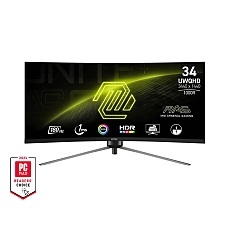 MSI MAG 345CQR, 34", VA, 180Hz, 1ms, UWQHD 3440x1440, 21:9, FreeSync Premium, HDR, Ai VISION, LBL, Night Vision, Console mode, VRR, CEC, 300 nits, 3000:1, 100M;1, DP (1.4a), 2x HDMI (2.0b), Headphone out, Adj.Stand 100mm, Swivel,Tilt, VESA MSI MAG 345CQR, 34", VA, 180Hz, 1ms, UWQHD 3440x1440, 21:9, FreeSync Premium, HDR, Ai VISION, LBL, Night Vision, Console mode, VRR, CEC, 300 nits, 3000:1, 100M;1, DP (1.4a), 2x HDMI (2.0b), Headphone out, Adj.Stand 100mm, Swivel,Tilt, VESA
