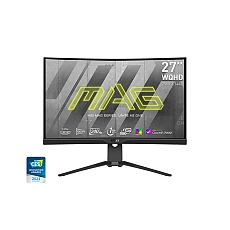 MSI MAG 275CQRXF, 27", Rapid VA, 240Hz, 1ms, WQHD 2560x1440, FreeSync Premium, Curved, HDR 400, ClearMR 7000, APP, KVM, Mystic Light, Console Mode, 300 nits, 2500:1, 100M:1, 1x DP(1.4a), 2x HDMI (2.0b), 1x Type-C (DP alt.), Heigh Adj. 130mm, Tilt, Vesa MSI MAG 275CQRXF, 27", Rapid VA, 240Hz, 1ms, WQHD 2560x1440, FreeSync Premium, Curved, HDR 400, ClearMR 7000, APP, KVM, Mystic Light, Console Mode, 300 nits, 2500:1, 100M:1, 1x DP(1.4a), 2x HDMI (2.0b), 1x Type-C (DP alt.), Heigh Adj. 130mm, Tilt, Vesa