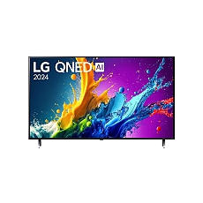 LG 55QNED80T3A, 55" 4K QNED HDR Smart TV, 3840x2160, DVB-T2/C/S2, Alpha 5 AI 4K Gen7, HDR 10 PRO, webOS 24 ThinQ, 4K Upscaling, WiFi 5, Voice Controll, Bluetooth 5.1, AirPlay 2, LAN, CI, HDMI, SPDIF, 2 pole Stand , Silver LG 55QNED80T3A, 55" 4K QNED HDR Smart TV, 3840x2160, DVB-T2/C/S2, Alpha 5 AI 4K Gen7, HDR 10 PRO, webOS 24 ThinQ, 4K Upscaling, WiFi 5, Voice Controll, Bluetooth 5.1, AirPlay 2, LAN, CI, HDMI, SPDIF, 2 pole Stand , Silver