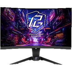 Asrock Curved Gaming Monitor, 27" QHD(2560x1440) VA, Anti-Glare, 180 Hz, 132% sRGB, 5000:1, 16:9, 300 cd/m^2, 178º/178º, 1ms (MPRT), FreeSync, Flicker-free, Tilt, Swivel, Hight adj, VESA, 2x 2W Speaker, 2x HDMI, 1x DP, 1x Audio, Wi-Fi antenna, 3Y Asrock Curved Gaming Monitor, 27" QHD(2560x1440) VA, Anti-Glare, 180 Hz, 132% sRGB, 5000:1, 16:9, 300 cd/m^2, 178º/178º, 1ms (MPRT), FreeSync, Flicker-free, Tilt, Swivel, Hight adj, VESA, 2x 2W Speaker, 2x HDMI, 1x DP, 1x Audio, Wi-Fi antenna, 3Y