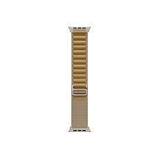 Apple Watch 49mm Loop: Tan Alpine Loop - Large - Natural Titanium Finish