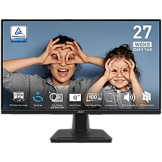MSI PRO MP275Q Professional Business Monitor, 27" 100Hz, WQHD (2560x1440) 16:9, IPS Anti-glare, 1ms/4ms, 300nits, 1300:1, 178°/178°, Adaptive-Sync, Adjustable Stand, 1xDP, 2x HDMI, 3Y Warranty MSI PRO MP275Q Professional Business Monitor, 27" 100Hz, WQHD (2560x1440) 16:9, IPS Anti-glare, 1ms/4ms, 300nits, 1300:1, 178°/178°, Adaptive-Sync, Adjustable Stand, 1xDP, 2x HDMI, 3Y Warranty
