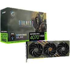 MSI Video Card Nvidia GeForce RTX 4070 Ti SUPER 16G GAMING SLIM STALKER 2 EDITION, 16GB GDDR6X, 256bit, Boost: 2610 MHz, 8448 CUDA Cores, PCIe 4.0, 3x DP 1.4a, HDMI 2.1a, RAY TRACING, Triple Fan, 1x 16pin, 700W Recommended PSU, 3Y