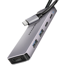 AXAGON HMC-5H60 USB-C 3.2 Gen 1 hub, 2x USB-A, 1x USB-C, 4K 60Hz HDMI, PD 100W, 15cm USB-C cable