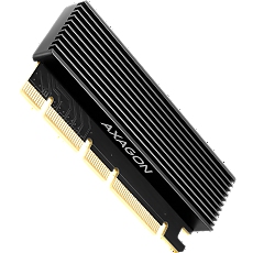 AXAGON PCEM2-XS PCI-E 3.0 16x - M.2 SSD NVMe, up to 80mm SSD, low profile, heatsink