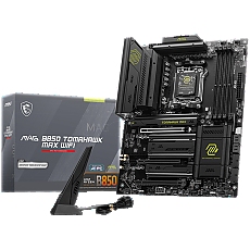 MSI MAG B850 TOMAHAWK MAX WIFI, ATX, Socket AM5, 4x DDR5 Dual Channel DDR5 up to 8400(OC)MHz, 3x PCIe 3.0 x16 slot, 4x M.2 slot, 4x USB 2.0, 1x USB 5Gbps, 2x USB 10Gbps, 3x USB 10Gbps Type-C, HDMI, 7.1 HD Audio, 5G LAN, WiFI 7, BT, 3Y MSI MAG B850 TOMAHAWK MAX WIFI, ATX, Socket AM5, 4x DDR5 Dual Channel DDR5 up to 8400(OC)MHz, 3x PCIe 3.0 x16 slot, 4x M.2 slot, 4x USB 2.0, 1x USB 5Gbps, 2x USB 10Gbps, 3x USB 10Gbps Type-C, HDMI, 7.1 HD Audio, 5G LAN, WiFI 7, BT, 3Y