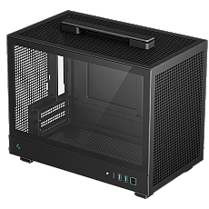 DeepCool CH160, Mini Tower, Mini-ITX, 2xUSB3.0, 1xType-C Gen 2, 1xAudio, Mesh Panel, Black, R-CH160-BKNGI0-G-1