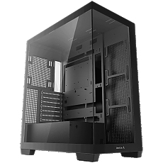 DeepCool CG580, Mid Tower, Mini-ITX/Micro-ATX/ATX, Rear Connector support, 2xUSB3.0, 1xAudio, Tempered Glass, Mesh Panel, Black, R-CG580-BKNDA0-G-1